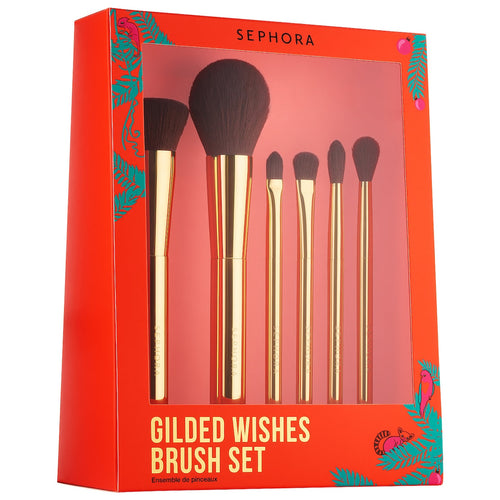 NEW SEPHORA COLLECTION Gilded Wishes 6 Piece Brush Set - Classy & Unique