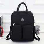 Fashion Woman Backpack Waterproof Nylon Soft Handle Solid Multi-pocket Travel Zipper - Classy & Unique