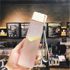 Square Frosted Plastic Water Bottle - Classy & Unique