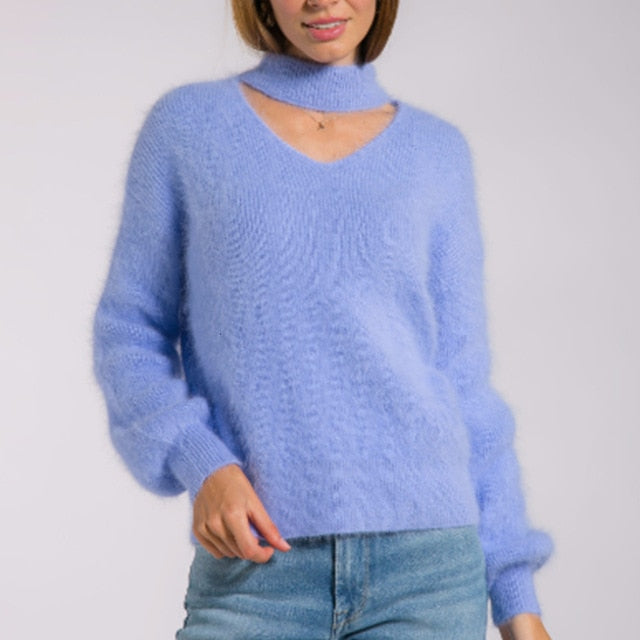 Knitted Sweaters Casual Soft Fluffy Pullovers Jumpers - Classy & Unique