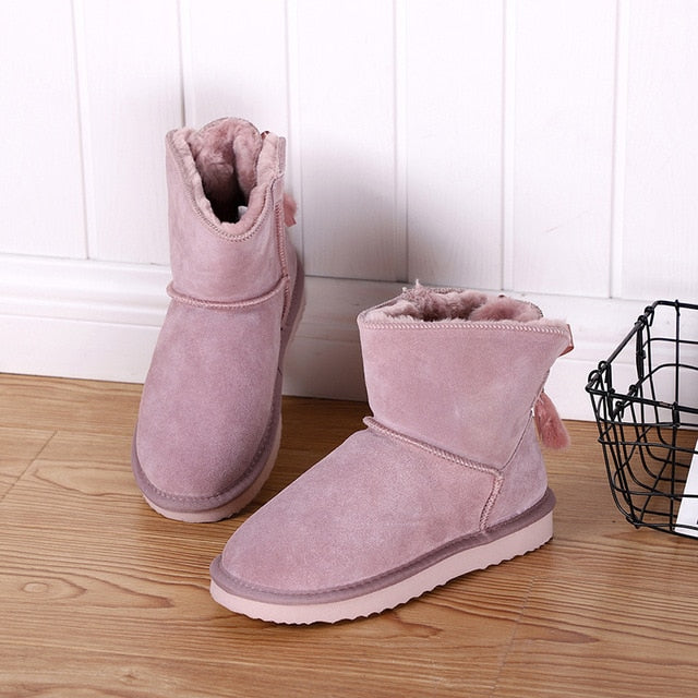women flat warm/snow boots - Classy & Unique
