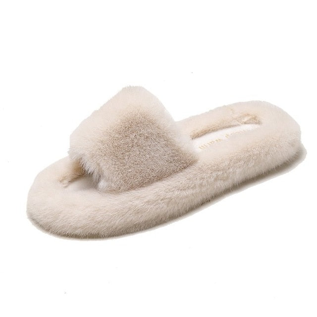 Walker Spring Plush Slippers/ Women's Winter Home Furry Ears Indoor Slippers - Classy & Unique
