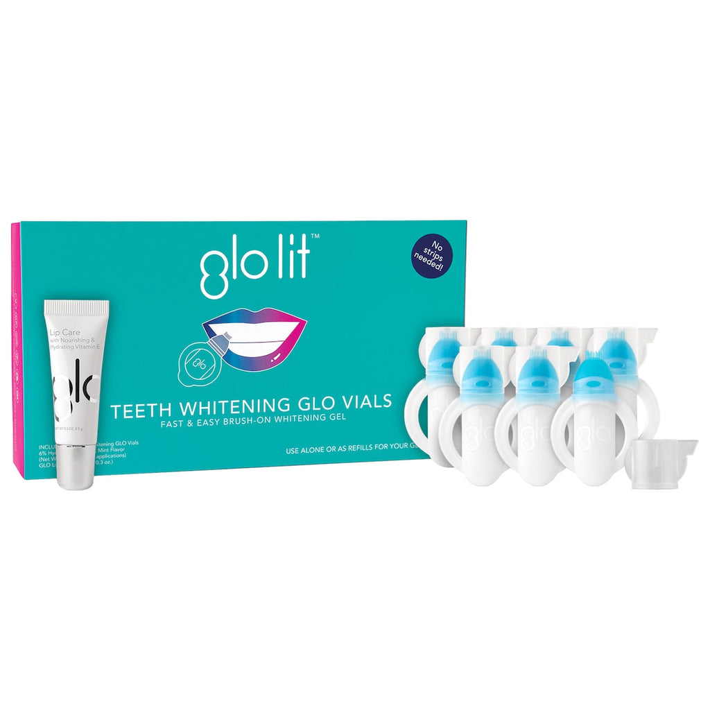 GLO Science GLO Lit™ Teeth Whitening Vials 7 Pack + Lip Care - Classy & Unique